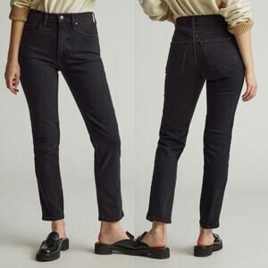 Everlane Original Cheeky Jeans Black Wash Straight Leg 27 Waist 28.5" Inseam